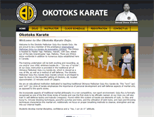 Tablet Screenshot of okotokskarate.com